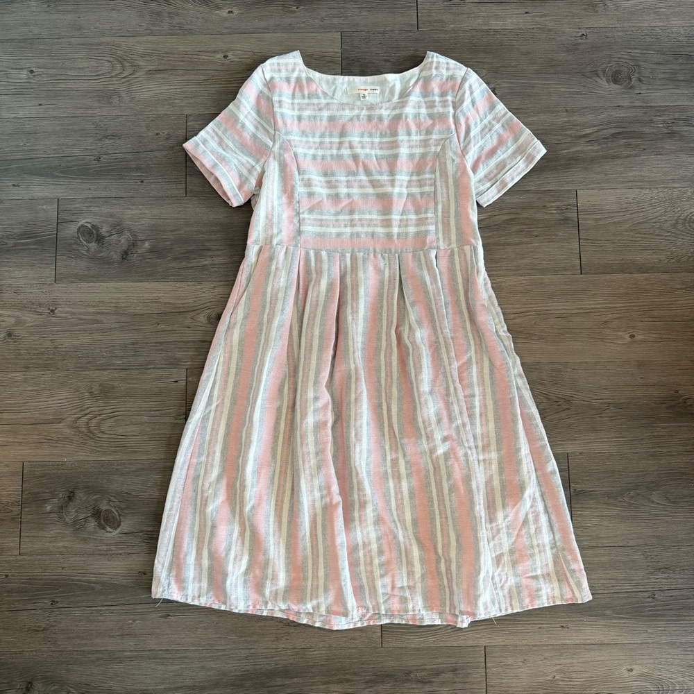 Striped Orange Creek Dress